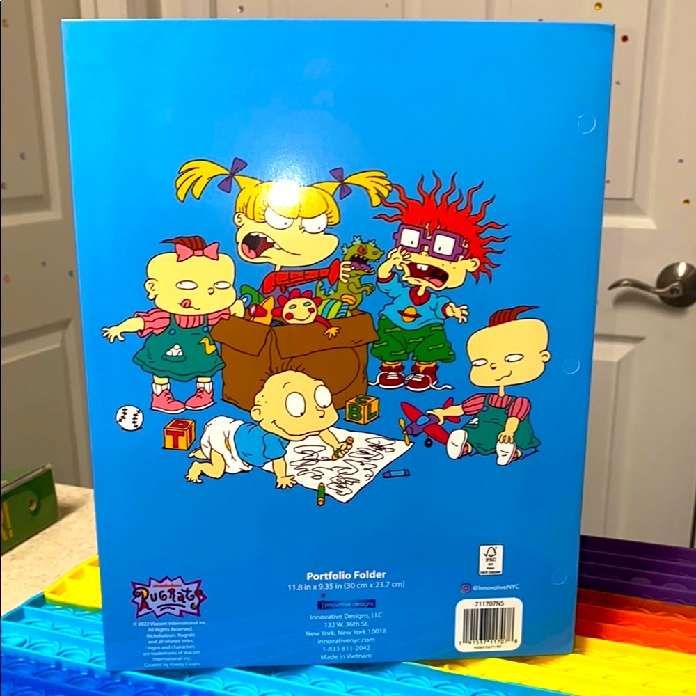 Nickelodeon Rugrats Themed Notebooks and Binder - Blue, Purple, Green - Picture 11 of 12